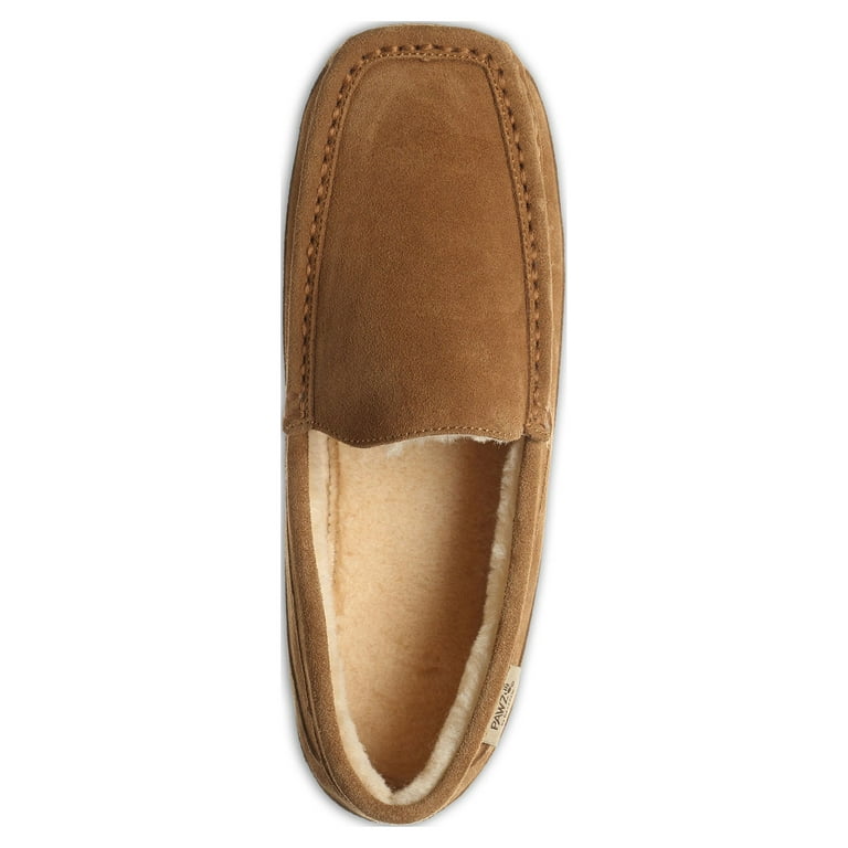 Pawz by Bearpaw Men's Caleb Genuine Suede Moccasin Slippers Pawz by Bearpaw Men's Caleb Genuine Suede Moccasin Slippers