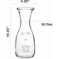 thumbnail image 2 of Bormioli Rocco Misura PZ Carafe - 33.75 oz (1 Liter), 2 of 4