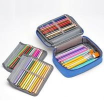 Darzheoy 72 Slots Pencil Case - Large Capacity Oxford Multi-layer Zipper Pencil Bag for Color Pen, Colored Pencils, Watercolor Pens, Makeup Brush, Gel Pen and More