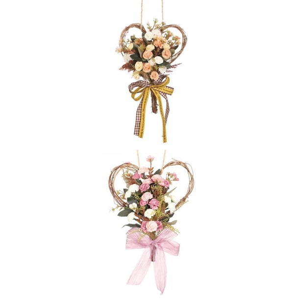 2 piezas Clavel Flor Decoración Dormitorio interior y exterior año de nuevo