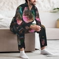 thumbnail image 7 of Sikiie Bird5 Mens Pajama Set, Soft Warm Long Sleeve Sleepwear, Cozy Button-Down Pjs for Men-XX-Large, 7 of 7