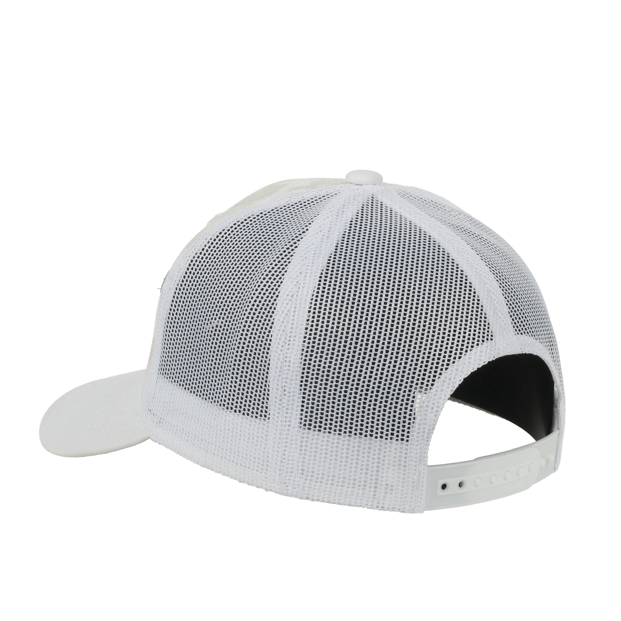 Realtree® Fishing WAV3 White Camo Patch Hat – Mid Profile Mesh Back Snapback, One Size
