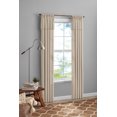 thumbnail image 5 of Mainstays Farmhouse Light Filtering Curtain Panel with Attached Valance, 1 Panel, Beige, 50” W x 84” L, 5 of 9