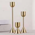 thumbnail image 5 of 3Pcs/Set Chinese Style Metal Candle Holders Simple Golden Wedding Decoration Bar Living Room Decor Home, 5 of 5