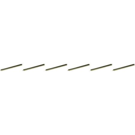 Bachmann Trains Snap Fit E-Z Track® 10" Straight Track (6/Card) Nickel Silver Rails Gray Roadbed - N Scale
