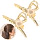 thumbnail image 1 of unbranded 2Ud Clips De Garra Doradas Con De Girasol Accesorios Para Femenino, 1 of 6