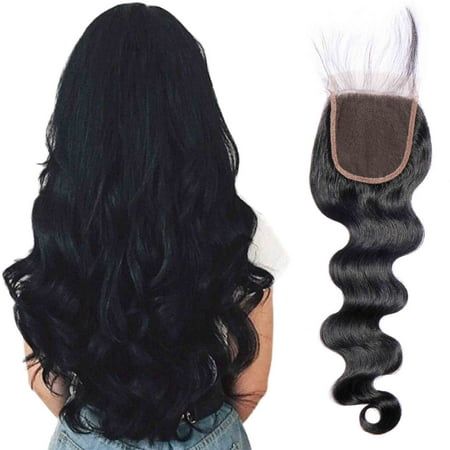 S-noilite Bundles with Closure Brazilian Virgin Hair Body Wave Kinky Curly Bundles Straight with 4x4 Lace frontal Closure Human Hair Weaves-16