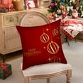 thumbnail image 6 of Nkmbld Christmas Pillow Covers Decoration Christmas Pillowcase for Winter Xmas Decor, Christmas Velvet Pillow Cases for Sofa, Couch, Bed and Car, Red, 6 of 7