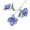 Dark Blue, variant on Riguas Artificial Lily Flower 3 Heads Full Bloom Faux Lily Branch with Leaves Real Touch Fake Lilium Flower for DIY Wedding Bouquet Floral Arrangement