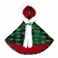 thumbnail image 6 of Winter Poetry Upgrade Christmas Gold Foil Velvet Hooded Cloak Outfit for 23in Geese, Luxury Holiday Porch Goose Costume, 6 of 7
