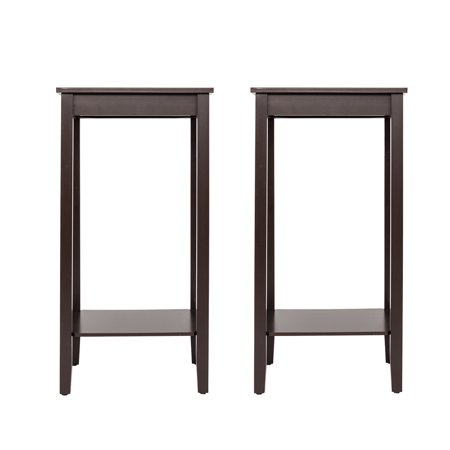 UBesGoo Set of 2 Tall End Table Sofa Couch Nightstand Side ...
