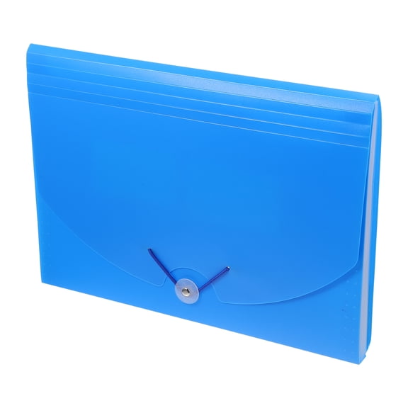 HEMOTON Folder Paper Storage Bag File Packet 33X24X3CM Blue