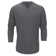 thumbnail image 2 of Men's Summer Cool Long Sleeve V Neck T Shirt - Strip Loose, Great Quality, Polyester, Sizes S - XXXL, 2 of 6