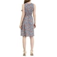thumbnail image 4 of Allegra K Women's Split Neck Printed Sleeveless Casual Dress, 4 of 7