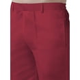 thumbnail image 4 of eloria Men's Premium Comfort Straight Fit Flat Front Dress Pant Pyjamas, Color: Magenta 4, Size : 38, 4 of 6