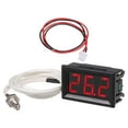 thumbnail image 2 of 12V Digital Thermometer Thermocouple Industrial Digital Thermometer Mini Simple Red, 2 of 8