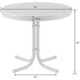 thumbnail image 6 of Crosley Furniture Tulip 3 Piece 22"Round Metal Patio Conversation Set in Red, 6 of 7