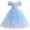A, variant on Girls’ Royal Blue Lace Princess Costume Dreamy Fairy Tale Fancy Dress for Halloween, Birthday & Party
