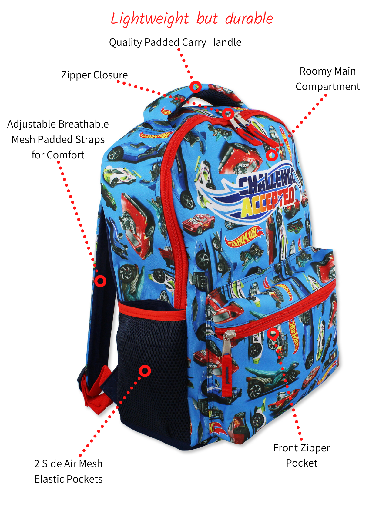 Color Shop Hot Wheels Backpack and Lunch Box Kids - 6 Pc Bundle 16'' Hot  Wheels Backpack, Lunch Bag, Water Bottle, Cars and Trucks Stickers,  Backpack