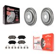 thumbnail image 1 of Transit Auto Rear Coated Disc Brake Rotors and Semi-Metallic Pads Kit for Car Volvo XC70 S60 V60 S80 V70 KGS-101416, 1 of 11