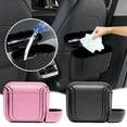 thumbnail image 3 of Pink Car Garbage Bin With Lid And Handle Easy To Clean And Install For Keeping Vehicle Cabin Clean And Tidy Universal Fit Pink, 3 of 8
