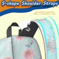 thumbnail image 5 of Pioneer Flower Floral Print Pattern 17" School Backpacks for Teens,Waterproof Oxford Fabric,S-Shape Padded Straps for School,Travel,Hiking,Camping, 5 of 5