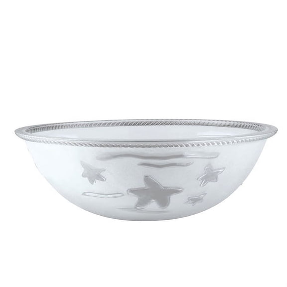 Aspen Creative 23150-11, Clear&Sandblasted/2 Tone Glass Shade for Medium Base Socket Torchiere Lamp, Swag Lamp,Pendant, Island Fixture.11-3/4" Diameter x 4" Height.