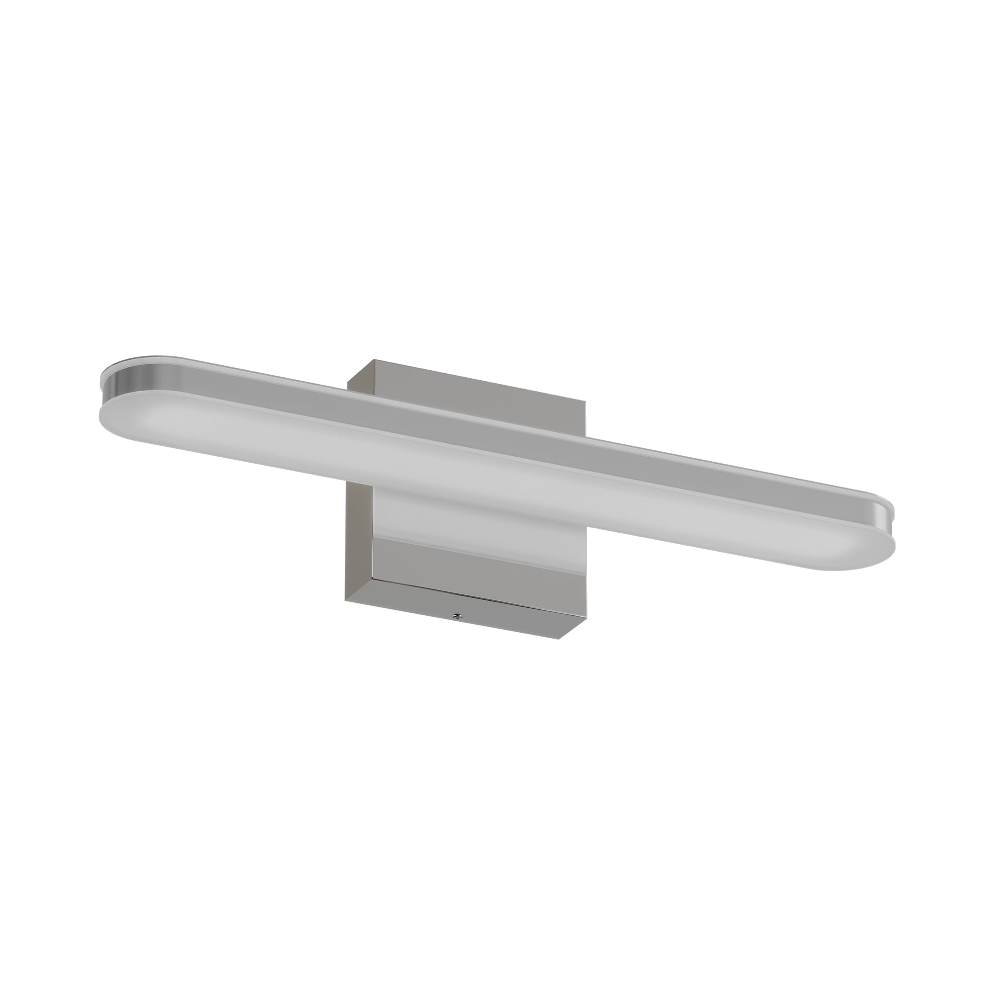 17.7 Inch 8W IP44 Chrome LED Bathroom Vanity Light Lamp Over Mirror Lighting Fixture Indoor Wall Sconce Modern Natural White 6000K