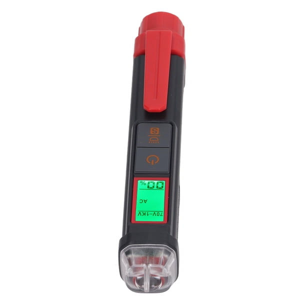 Probador De Voltaje De CA, Pantalla Digital Detector De Electricidad Sin Contacto Diseño De Portalápices De Sensibilidad Ajustable Para Uso Industrial