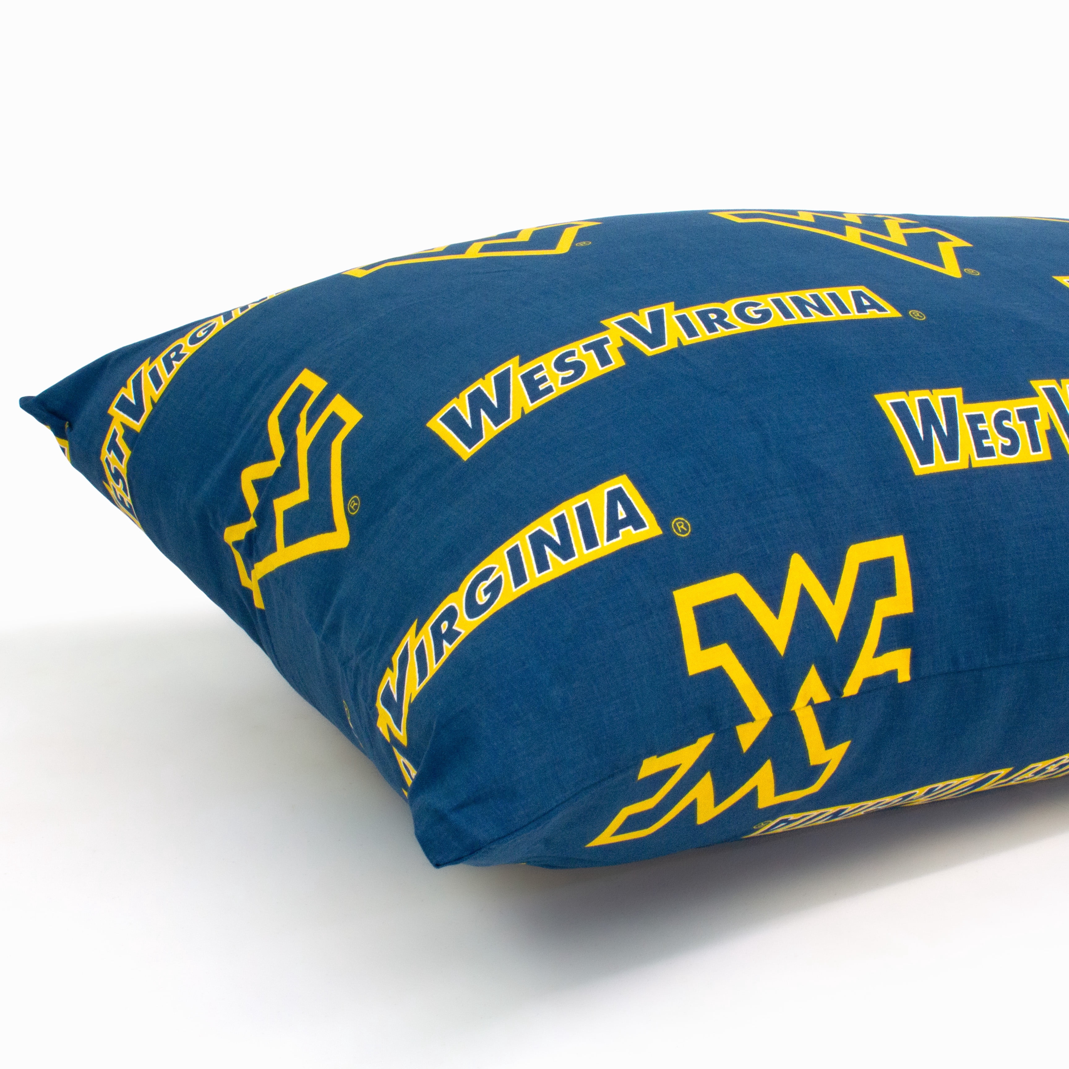 West Virginia Mountaineers Pillowcase Pair, Standard, 20" x 30" (2 Standard Pillowcases)