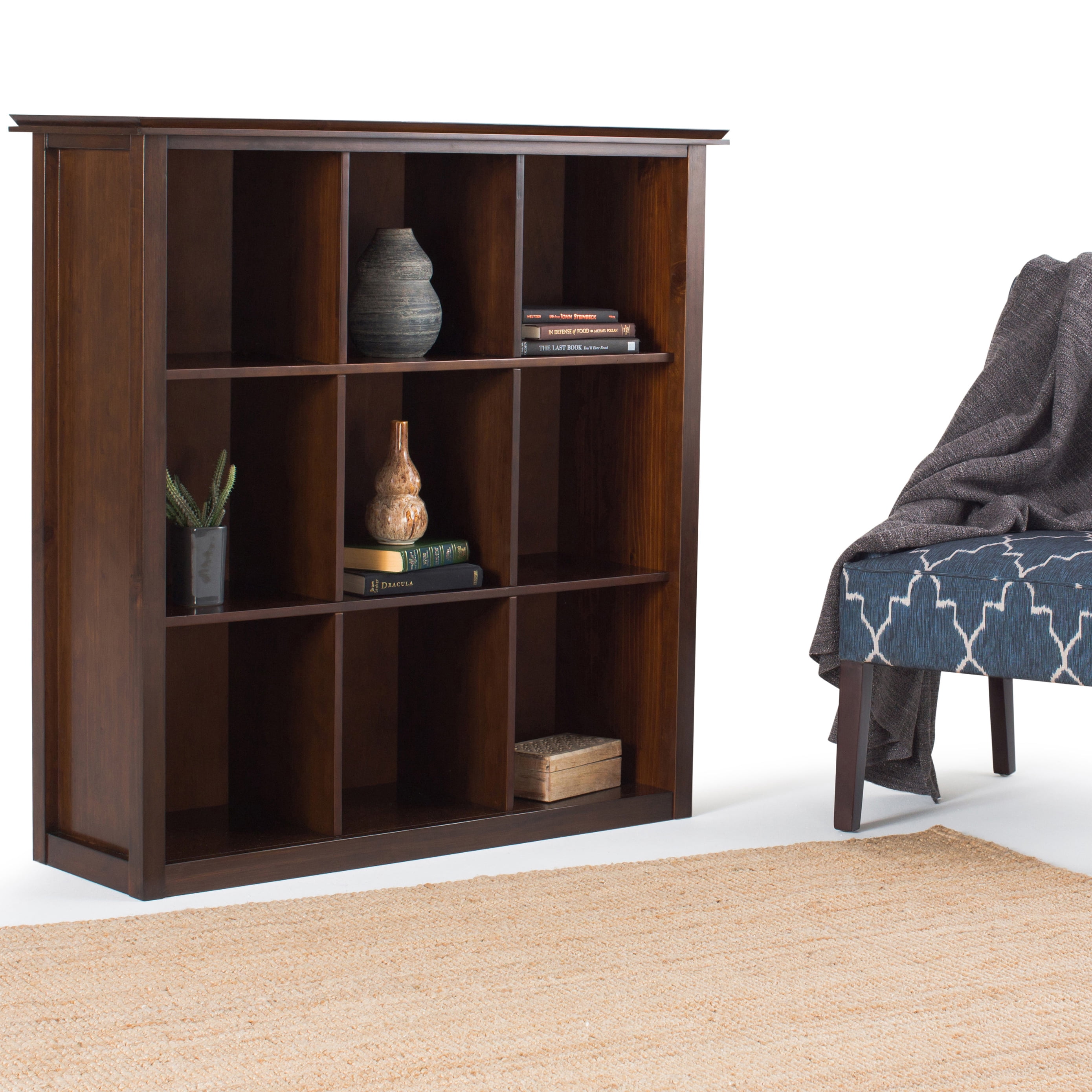 Simpli Home Artisan 9 Cube Bookcase & Storage Unit