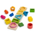 thumbnail image 4 of Jeexi Montessori Toys for 18+ Months Old - Toddlers Wooden Sorting and Stacking Toys for Baby Boys and Girls - Shape Sorter and Color Stacker Preschool Kids Wood Gifts, Christmas Stocking Stuffers, 4 of 9