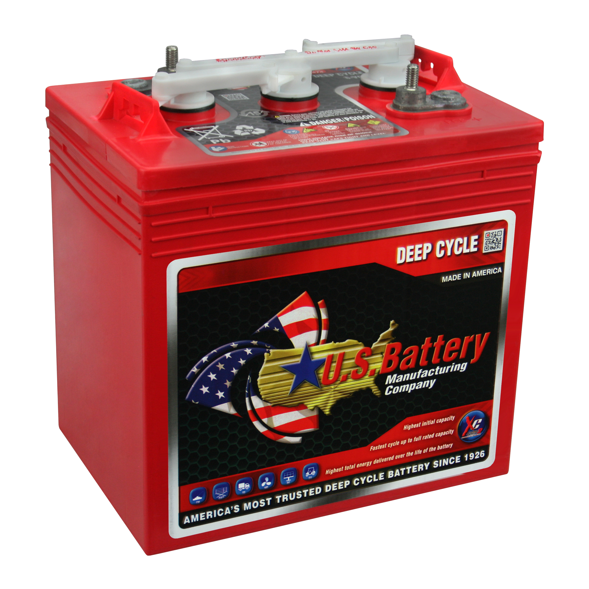 Us Battery Golf Cart 6v Battery Gc2 Group Size 232 Amp Hour Capacity