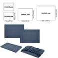 thumbnail image 3 of ShaoXinWan Four-Piece Fitted Sheet Set, Solid Color Imitation Satin, Home Textile Bed Sheets for a Luxurious Sleep, Soft and Comfortable Bedding Set for Your Bedroom(Blue), 3 of 6
