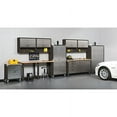 thumbnail image 4 of Seville Classics UltraHD Lockable 2-Door Rolling Storage Cabinet, Graphite, 28" W x 18" D x 34.5" H (21.1" D with Handle Bars), 4 of 6