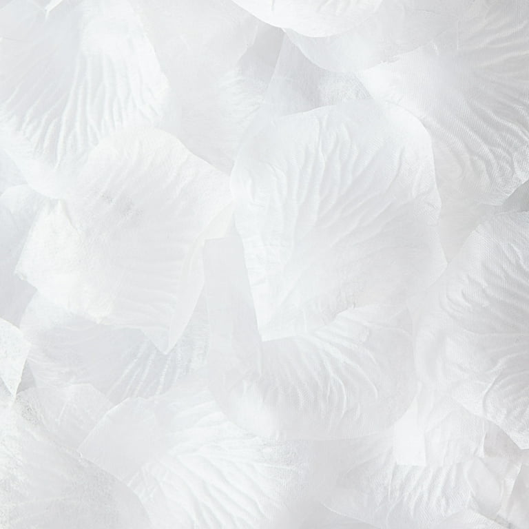 White Artificial Flower Rose Petals, 300 Count, by Way To Celebrate