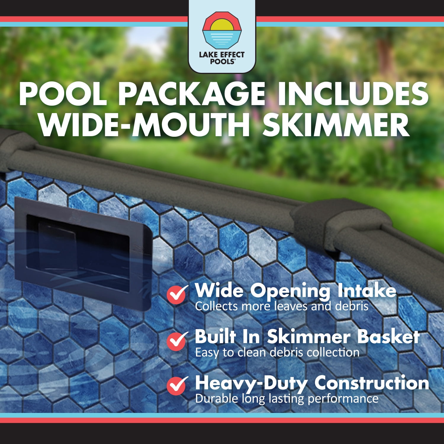 Lake Effect Pools Bora Bora 24' x 52" Round Resin Protected Above Ground Swimming Pool