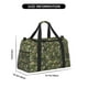 thumbnail image 3 of Disketp Green Skulls Bolsa de Viaje Tipo Duffle, Bolso de Mano para Fin de Semana para Mujer, Bolsa de Gimnasio Ligera para Hombre, Esencial para Viajes, 3 of 7