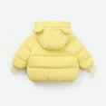 thumbnail image 4 of Ruyang Kids Bear Puffer Jacket Baby Boys Girls Winter Warm Cute Down Coat Padded Thermal Zip Up Puffy Quilted Outwear, 4 of 5