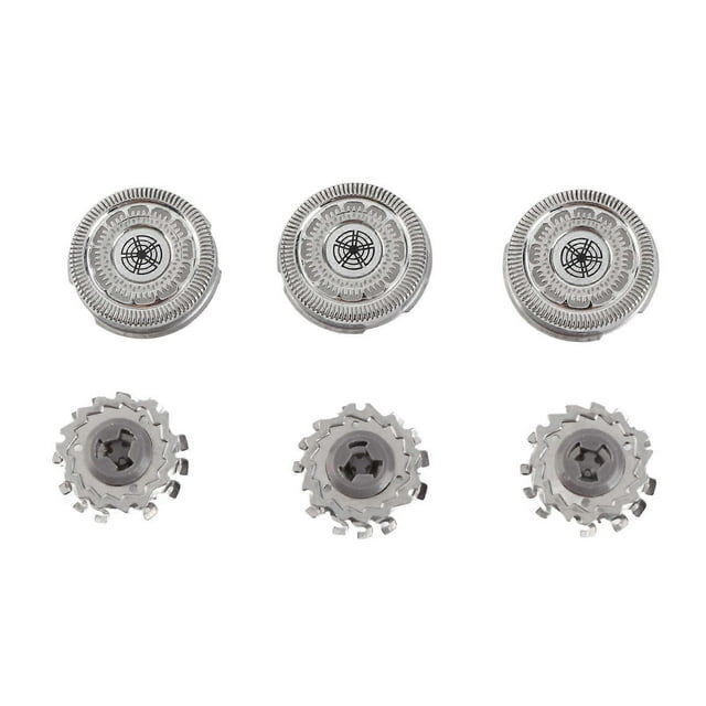 3PCS Electric Shaving Refills Metal Round Head Shaving Refill Replacement for SH90 52 S7000 S9000
