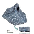 thumbnail image 3 of DODO NICI Car Seat Cover Baby, nursing cover, stretchy, Gray Arrows, self-contained Pouch, 1 Pack, 3 of 6