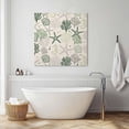 thumbnail image 6 of Wall Art Prints, Green Coastal Framed Canvas Prints for Bedroom Living Room Bathroom Office, Ocean Coral Starfish Seahorse Farmhouse Gallery Wrap Wall Art Poster for Gifts Home Decor 12"x12", 6 of 9