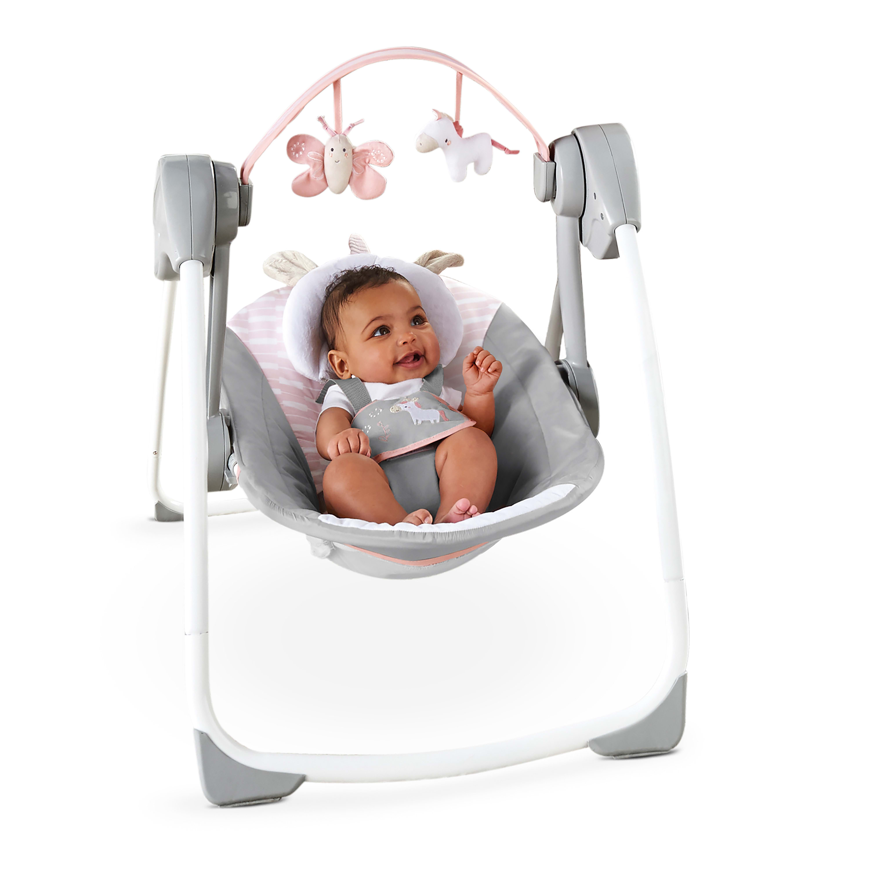 Ingenuity Soothe 'N Delight Portable Baby Swing - Flora photo 8