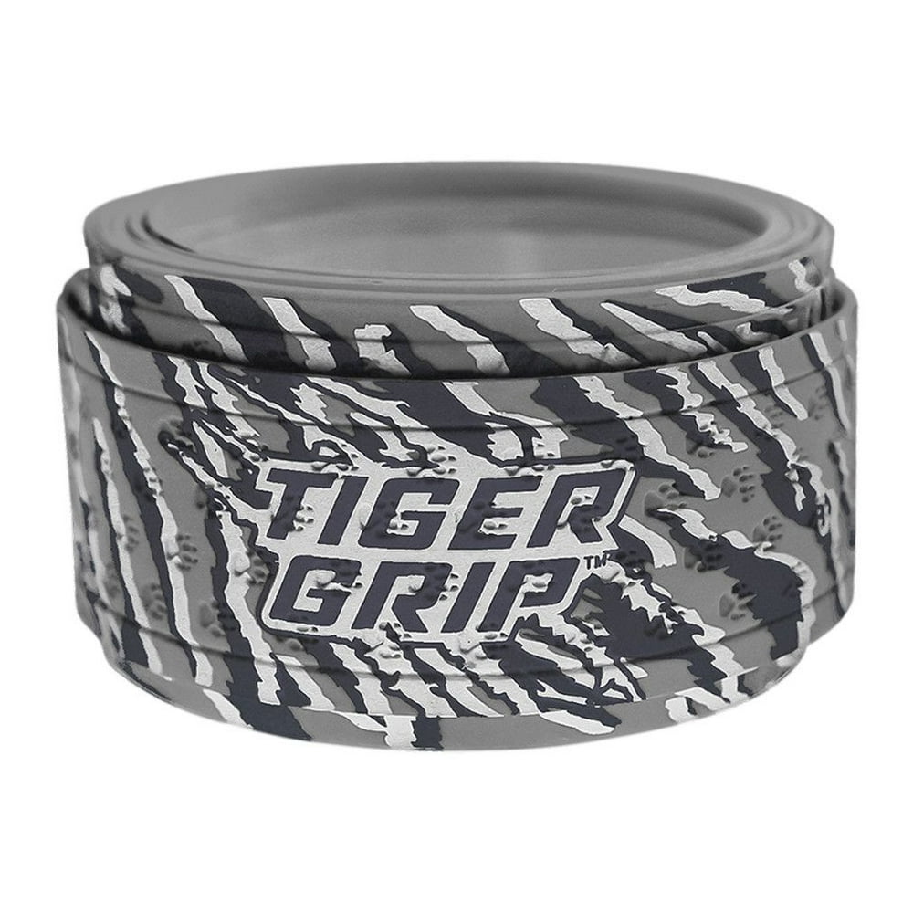 Tiger Grip Bat Wrap/Bat Tape for Baseball and Softball 0.5mm Gray