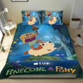 thumbnail image 1 of Piña y Pony Conjunto de sábanas temático, trío de piezas, cómodo y amigable con la piel, diseño único, regalo de decoración para el hogar para familiares, amigos y fans, 90 cm * 190 cm, 1 of 6