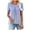 Purple, variant on JTZGDY Fake Two Piece Tunic Tops for Women Casual V Neck Summer Tie Dye Gradient Print Short Sleeve Ruched Pleated T-Shirts Loose Flowy Dressy Ladies Elegant Blouse Blue XXL