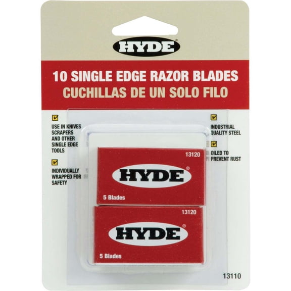 Hyde Tools 13110; Razor Blades 10 Blades/Card