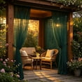 thumbnail image 5 of Outdoor Rod Pocket Curtains, 63x106 inch Fade Resistant Patio Drapes for Pergola Gazebo Porch Cabana, Waterproof Privacy Panel for Outside Garden Sunroom, 5 of 6