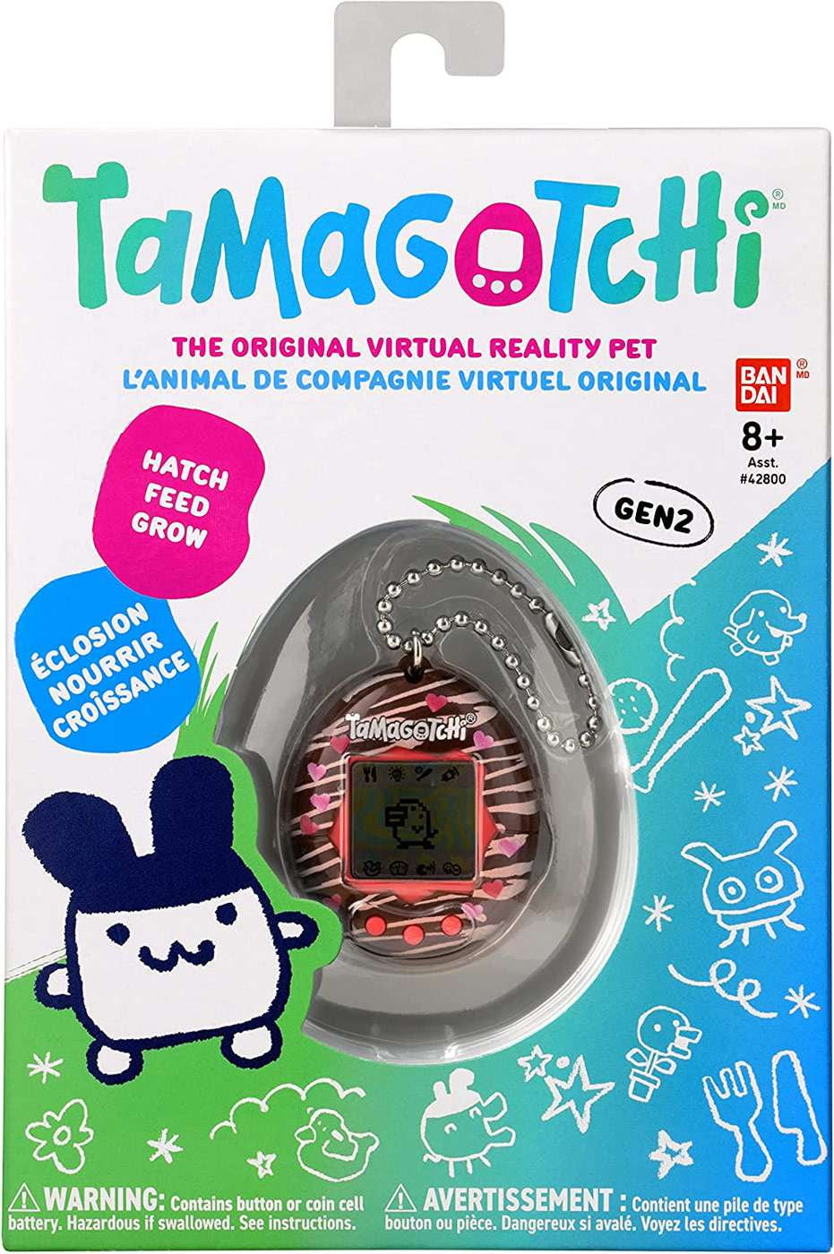 通電確認❣　【極美品】Tamagotchi 2個セット Tamagotchi Gen 2 Interactive Chocolate Virtual Electronic Pet, 8
