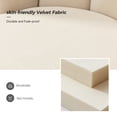 thumbnail image 7 of Velvet Dining Side Chair, Tina's Home Upholstered Adult Accent Chair Metal Legs Living Room Bedroom, 7 of 7